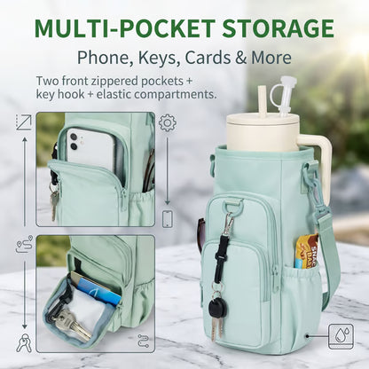 🔥 Hot Sale 50% OFF | 🥤 Water Bottle Carrier Bag for 40oz Tumblers | Stay Hydrated Anywhere