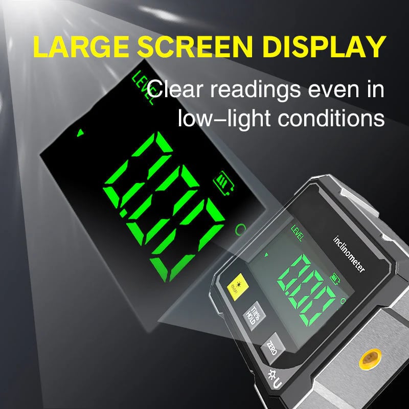 ⚡️ 4-Side Magnetic Digital Angle Gauge with Laser 🧲