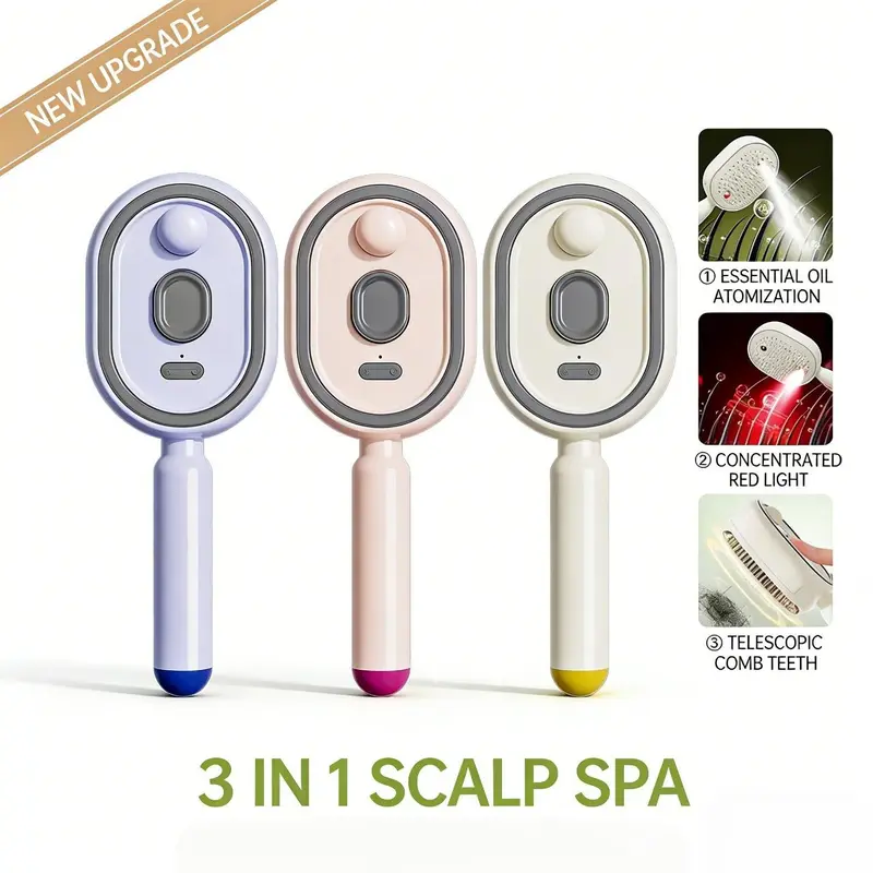 🔥Last Day Sale 55% OFF 🔥Electric Spray Air Cushion Massage Comb