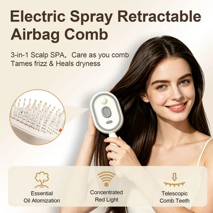 🔥Last Day Sale 55% OFF 🔥Electric Spray Air Cushion Massage Comb