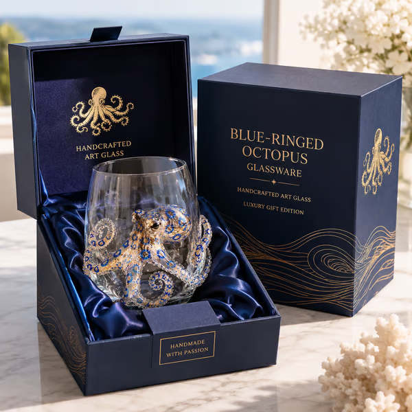 2026 HOT SALE🌊 3D Ocean Animal Artisan Glassware Collection | For Fresher Sips, Sunlight-Catching Details, Coastal Elegance & Elevated Home Bar Vibes ✨