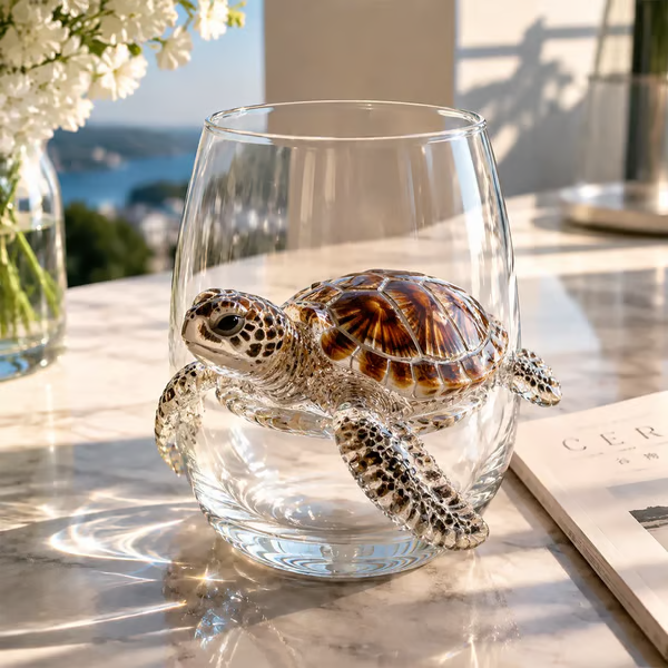 2026 HOT SALE🌊 3D Ocean Animal Artisan Glassware Collection | For Fresher Sips, Sunlight-Catching Details, Coastal Elegance & Elevated Home Bar Vibes ✨