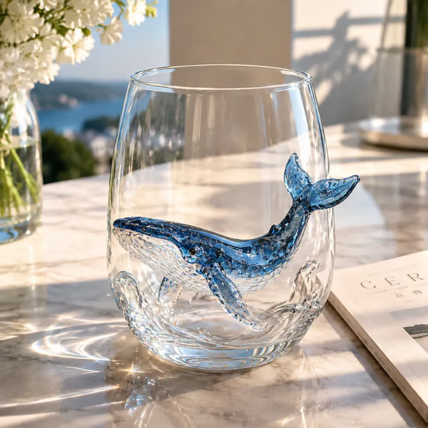 2026 HOT SALE🌊 3D Ocean Animal Artisan Glassware Collection | For Fresher Sips, Sunlight-Catching Details, Coastal Elegance & Elevated Home Bar Vibes ✨