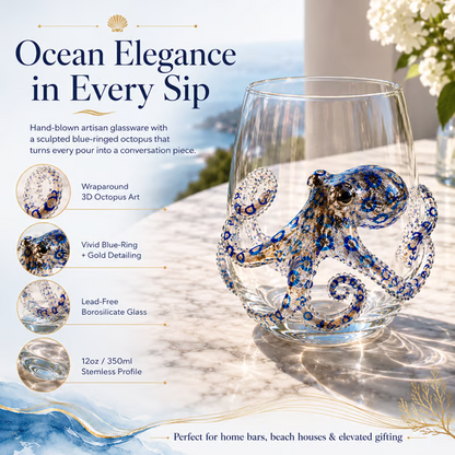 2026 HOT SALE🌊 3D Ocean Animal Artisan Glassware Collection | For Fresher Sips, Sunlight-Catching Details, Coastal Elegance & Elevated Home Bar Vibes ✨