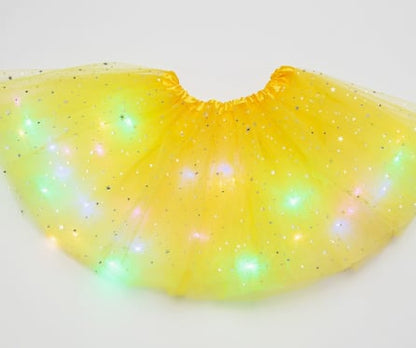 🎉🌟 Princess Glow LED Skirt | Soft, Safe & Stretchy for All-Day Play– Last Chance at This Price!