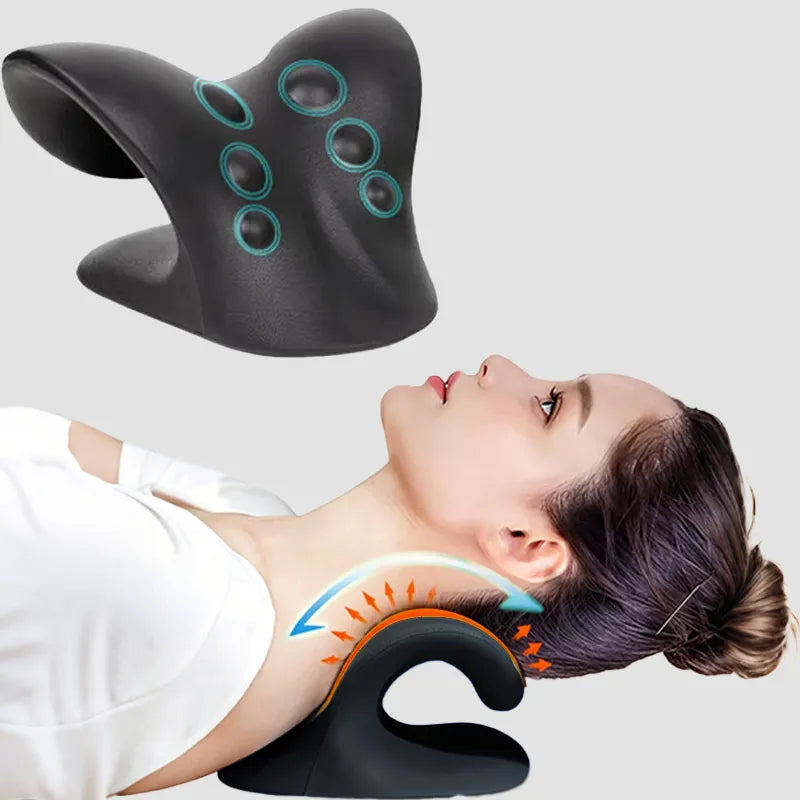 Ergonomic Neck Stretcher Pillow for Daily Neck & Shoulder Relaxation