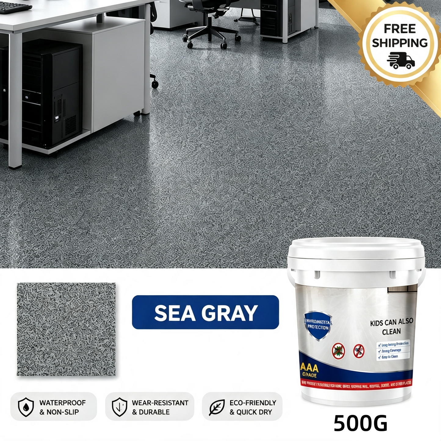 🔥🔥 2026 Home Upgrade🏡High-Gloss Marble Finish Epoxy Floor Coating