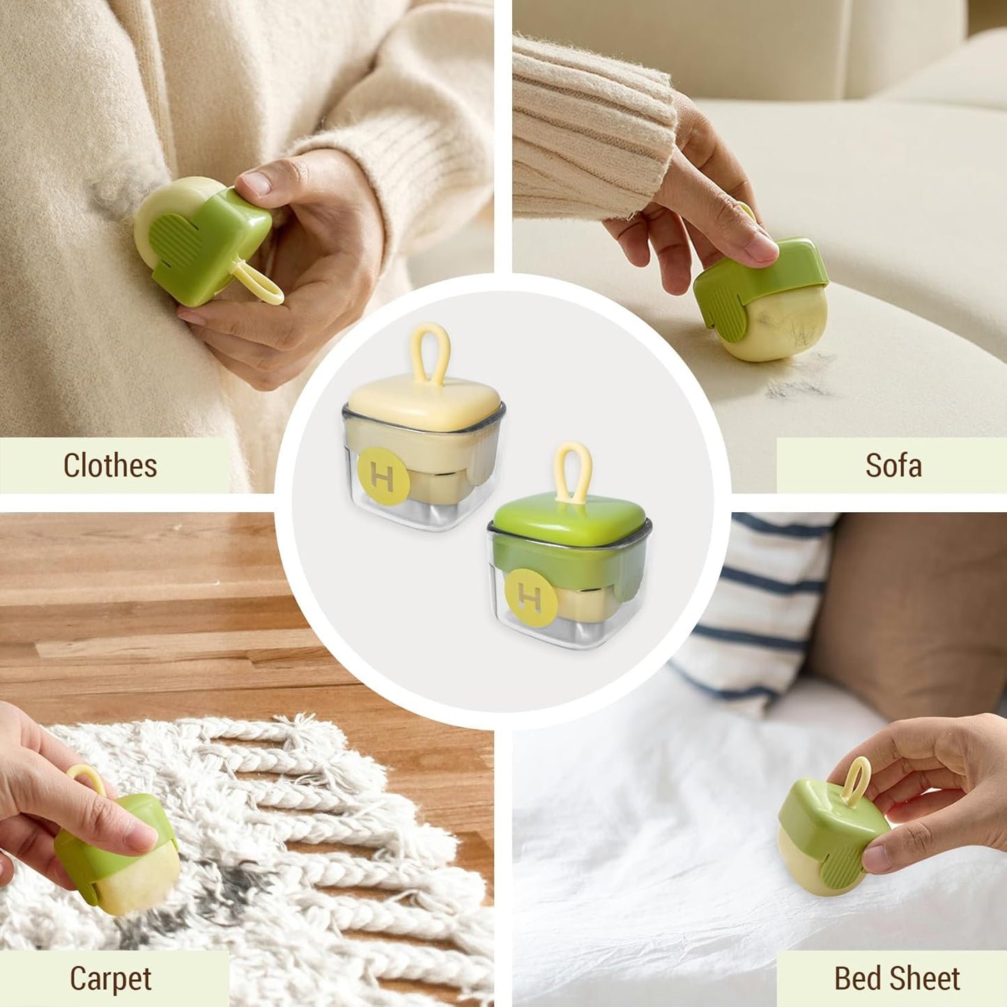Portable Washable Lint Roller Lint Remover for Pet Hair, Clothes, Bag
