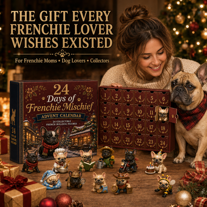 🔥Limited Stock 50% OFF - 🎄🐶 2026 French Bulldog Advent Calendar – 24 Days of Frenchie Mischief