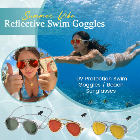 😎✨ Reflective Swim Goggles