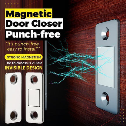 📢📢50% OFF !! ⏰Magnetic Door Closer Without Perforations