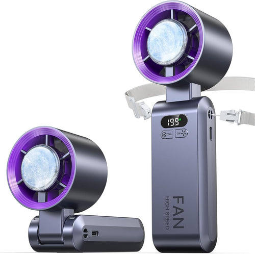 🥶 Beat the Heat Anywhere – Portable Ice Cooling Fan with Turbo Airflow