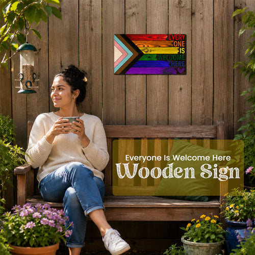🌈❤️ Welcome everyone here, metal plaque