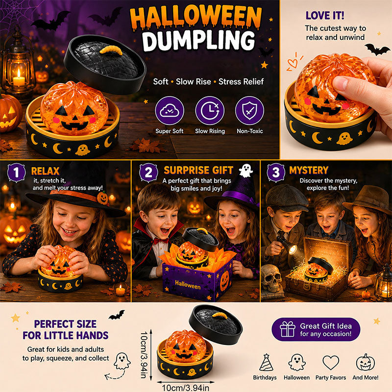 🎃 Halloween Steamer Dumpling Squishy Blind Box | 🔥🔥The Toy Everyone Will Ask About