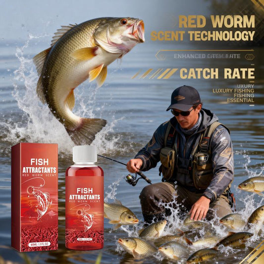 🔥 Angler's Secret 🎣Concentrated Red Worm Fishing Attractant – Draw More Fish, Faster Bites