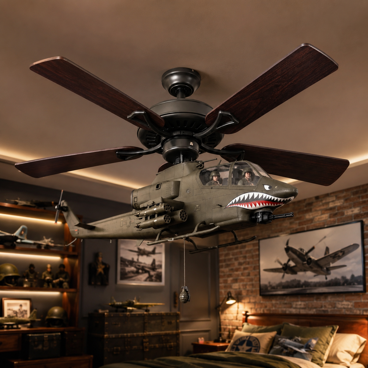 🚁Helicopter Ceiling Fan Attachment Kit – Decorative Ceiling Fan Accessories for Home & Room Decor