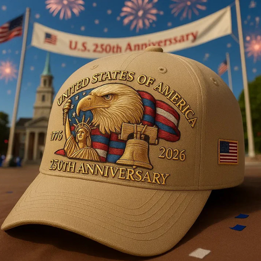 🔥 Limited Edition 🦅 Eagle & Liberty Commemorative Hat – United States 250th Anniversary