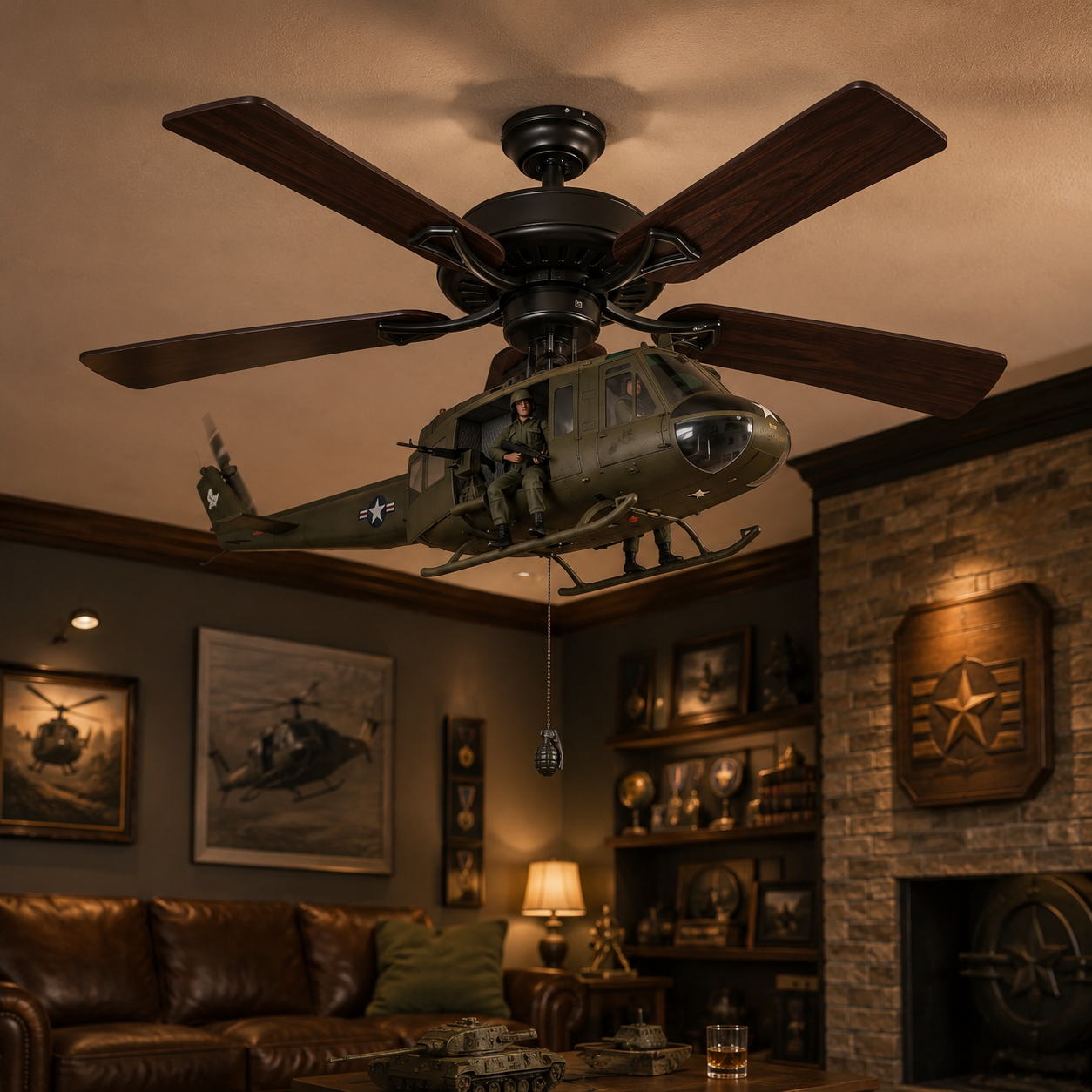 🚁Helicopter Ceiling Fan Attachment Kit – Decorative Ceiling Fan Accessories for Home & Room Decor
