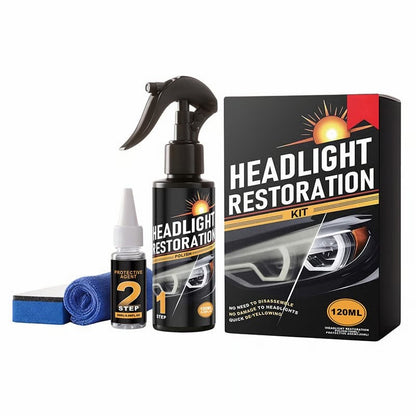🚗 Car Headlight Restoration Kit for Yellowing & Oxidation ✨