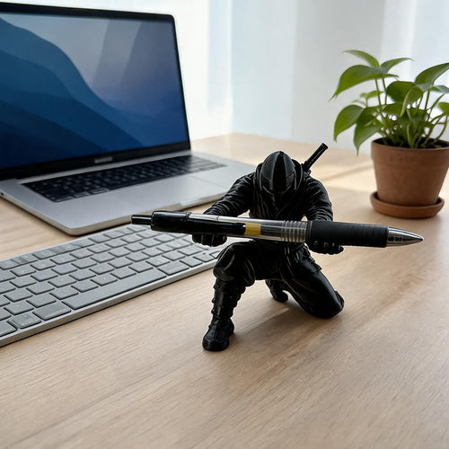 🔥 Hot Sale 50% OFF | Samurai Desk Pen Holder ⚔️ 3D Printed Organizer for Pens, Pencils & Accessori