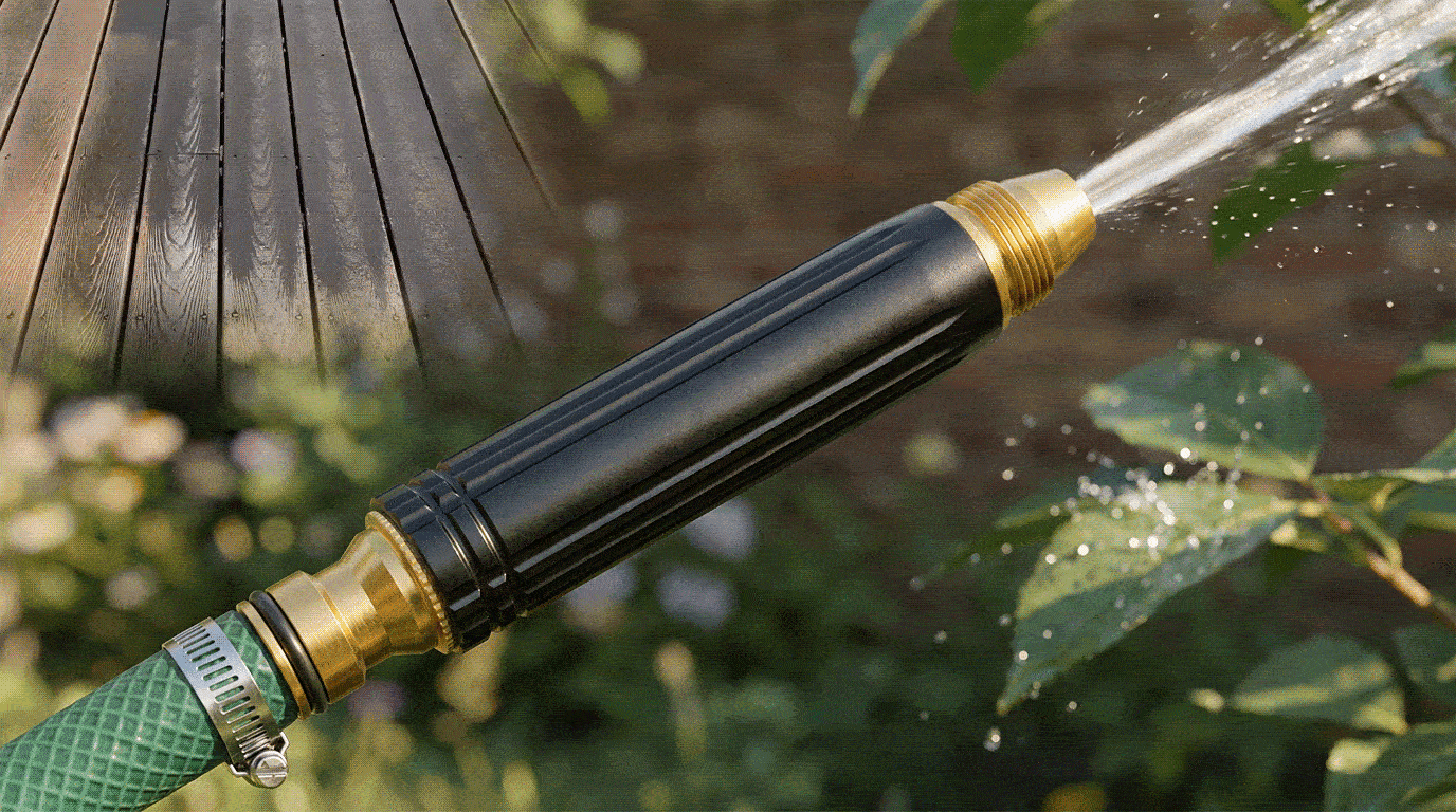 🔥 💦 Heavy-Duty Adjustable Hose Nozzle – Powerful Spray & Precision Control