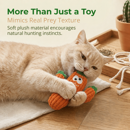🎁Last Day Promotion 49% OFF🔥5pcHandmade Soft Cactus Kitten Chew Toys with Natural Catnip