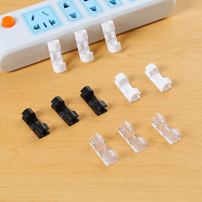 🏠🔌No-Drill Cable Organizer Clips – Strong Hold, Clean Look & Easy Installation