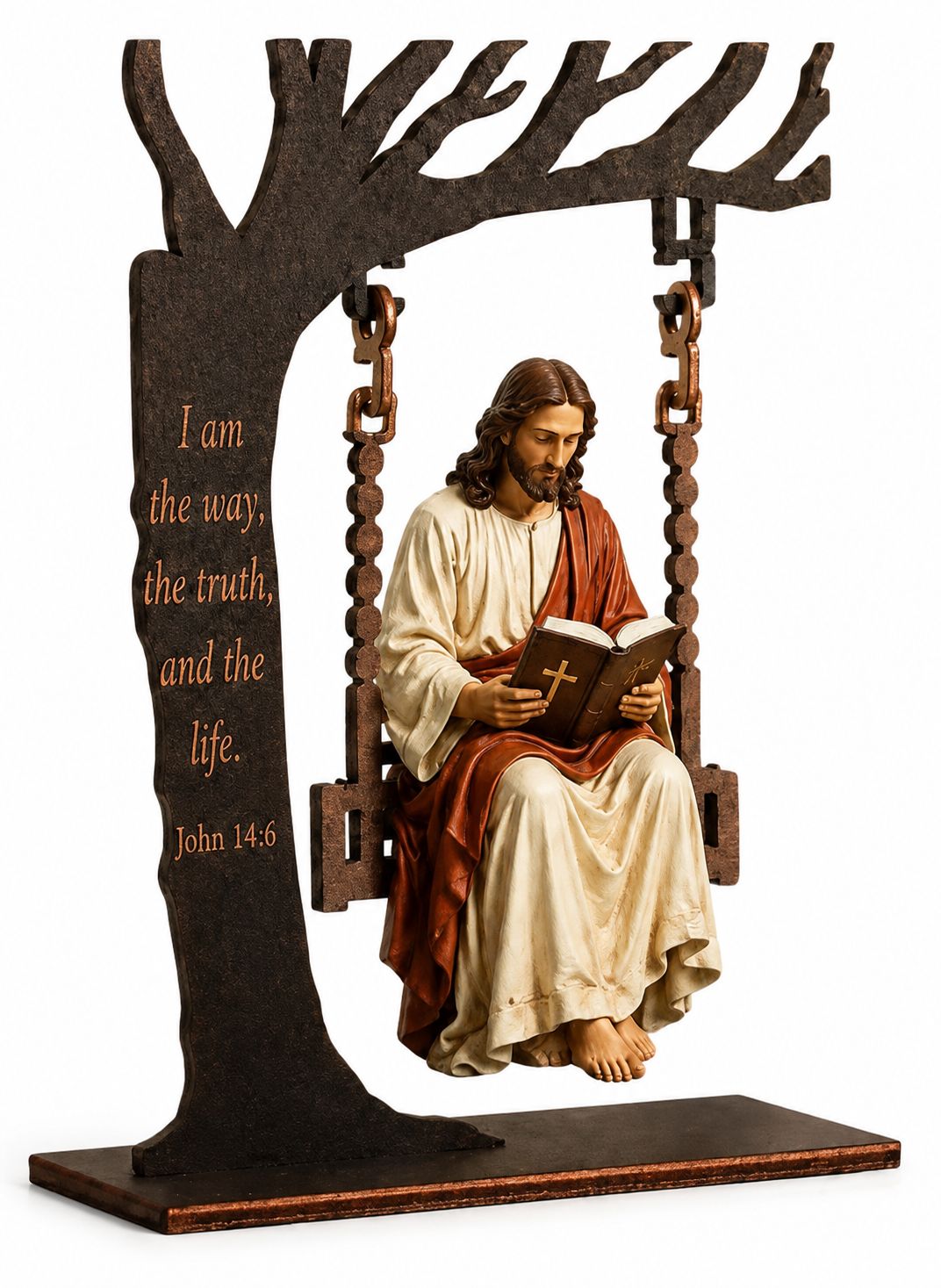 ✨ 50% OFF Today | Jesus Swing Hanging Ornament ✝️ Peaceful Christian Decor for Home & Gifts