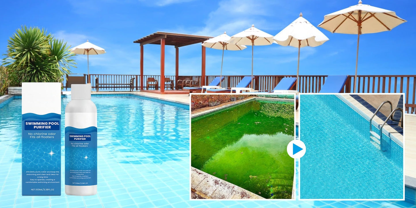 🏊 Pool Clarifier Liquid – Fast Dissolve, Crystal Clear & Odor-Free Water