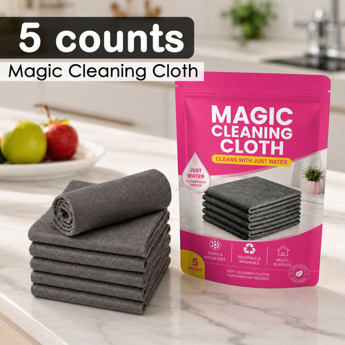 🫧 Limited-Time 49% OFF | Thickened Magic Cleaning Cloth 🪟 Streak-Free Wipe for Glass, Kitchen & Car