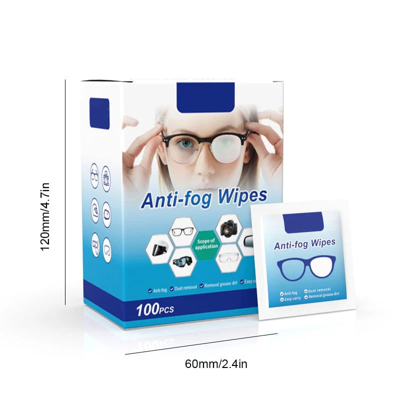 🔥Buy 2 Get 1 Free🔥Anti-Fog Lens Wipes(100 Pcs)