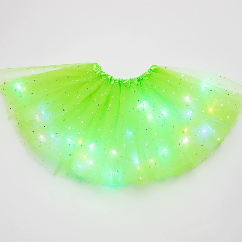 🎉🌟 Princess Glow LED Skirt | Soft, Safe & Stretchy for All-Day Play– Last Chance at This Price!