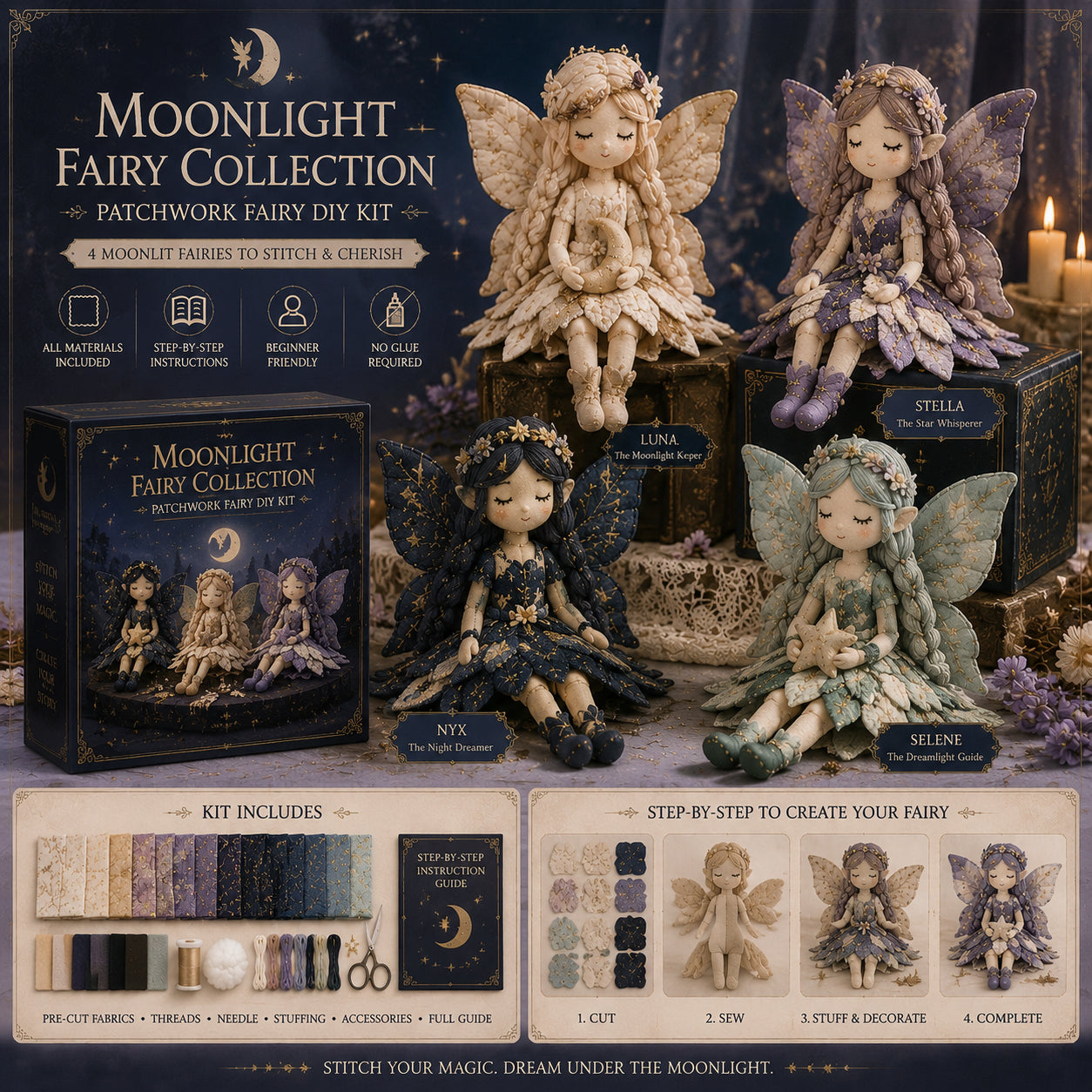 🌸Fairy Patchwork DIY Collection