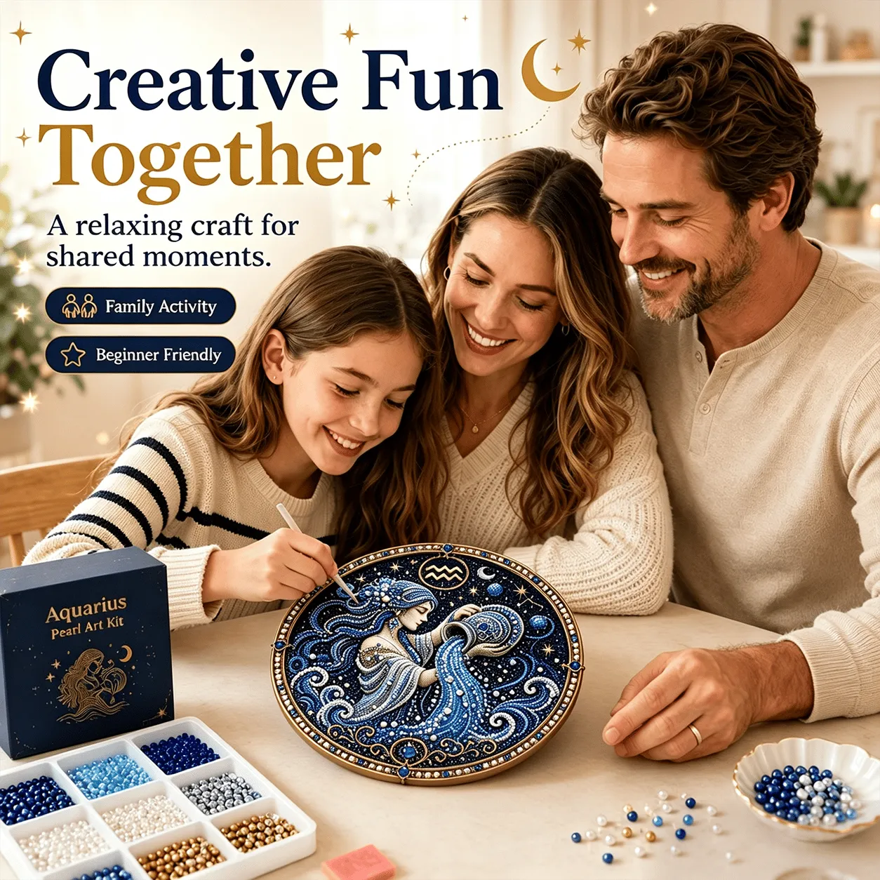 49% OFF – ✨ Premium 3D Pearl 12 Zodiac Signs Art Kit | Luxury Flocked Canvas with Scratch-Resistant Non-Fading Pearl Beads DIY Handmade Astrology Decor ♈🌙💎