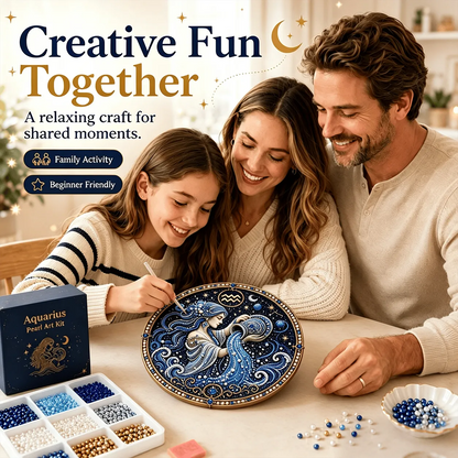 49% OFF – ✨ Premium 3D Pearl 12 Zodiac Signs Art Kit | Luxury Flocked Canvas with Scratch-Resistant Non-Fading Pearl Beads DIY Handmade Astrology Decor ♈🌙💎