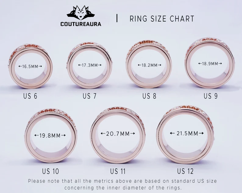 💍 Personalized Rotatable Gear Ring ✨