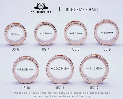 💍 Personalized Rotatable Gear Ring ✨