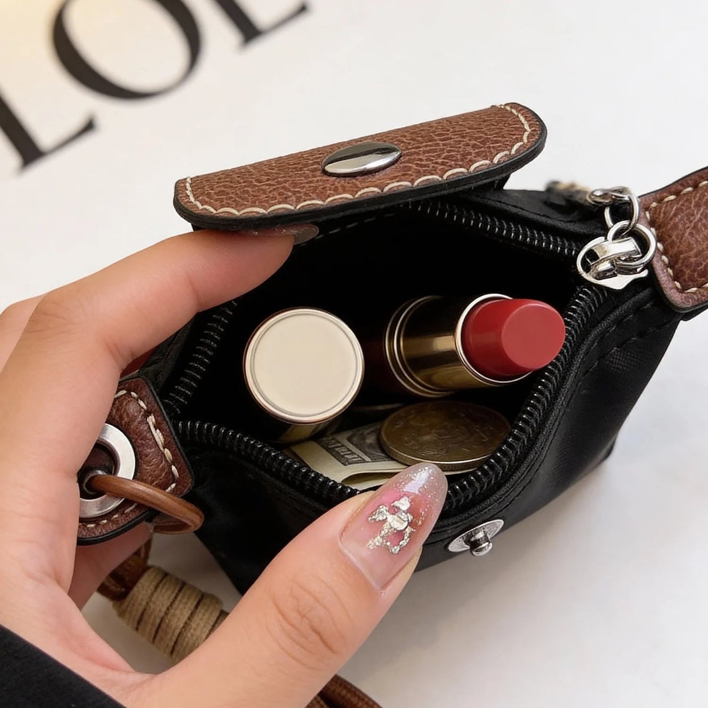 Gift for Every Girl - Personalized Small Pouch with Adjustable Strap