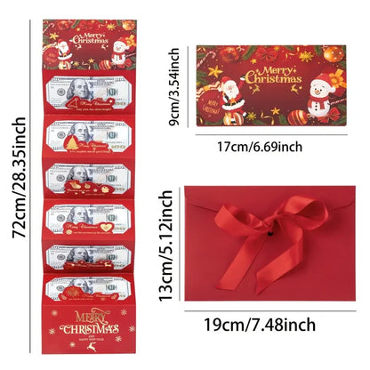 🏆Buy 1 Get 1 Free🎅💸Christmas Cash Gift Envelope– A creative way to give cash this Christmas!