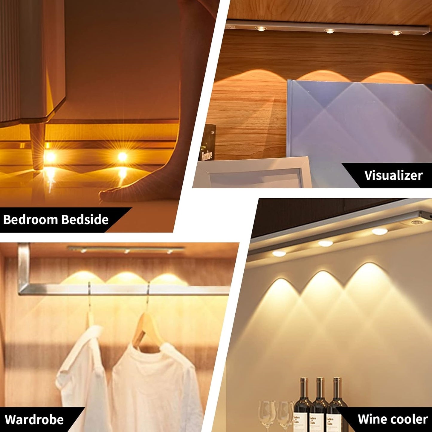 ✨LED Closet Light Motion Activated Under Cabinet Lights