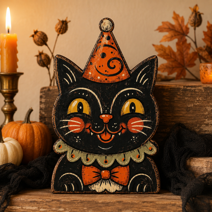 🎃 2026 Hot Sale Vintage Halloween Wooden Character Tabletop Decor 🔥