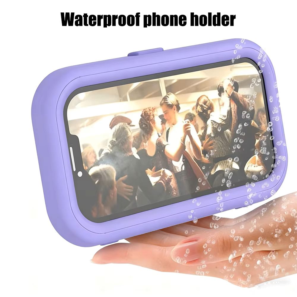 ⏳ Limited-Time 50% OFF | Waterproof Shower Phone Holder 🚿 Hands-Free 360° Rotating Phone Mount