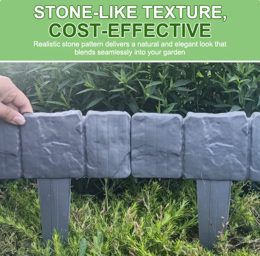 💐 High-quality, durable simulated stone garden fence 💐