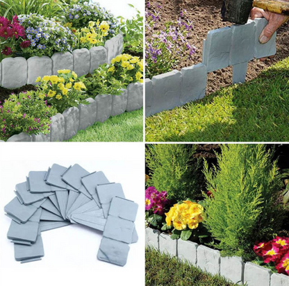 💐 High-quality, durable simulated stone garden fence 💐