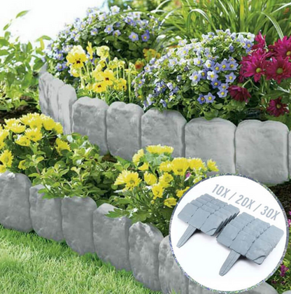 💐 High-quality, durable simulated stone garden fence 💐