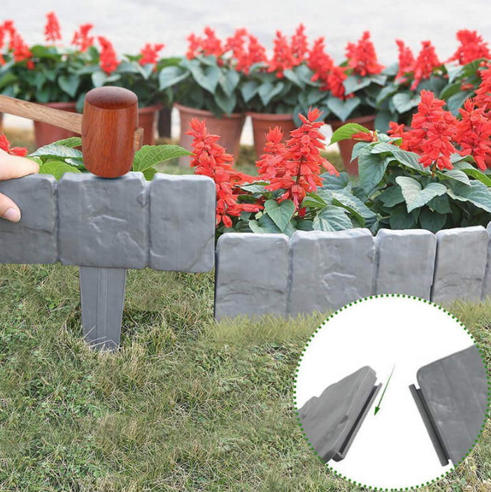 💐 High-quality, durable simulated stone garden fence 💐