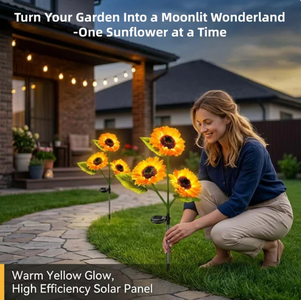 🌻Solar-Powered Sunflower Ambient Light - 2026 Upgraded Version🌟