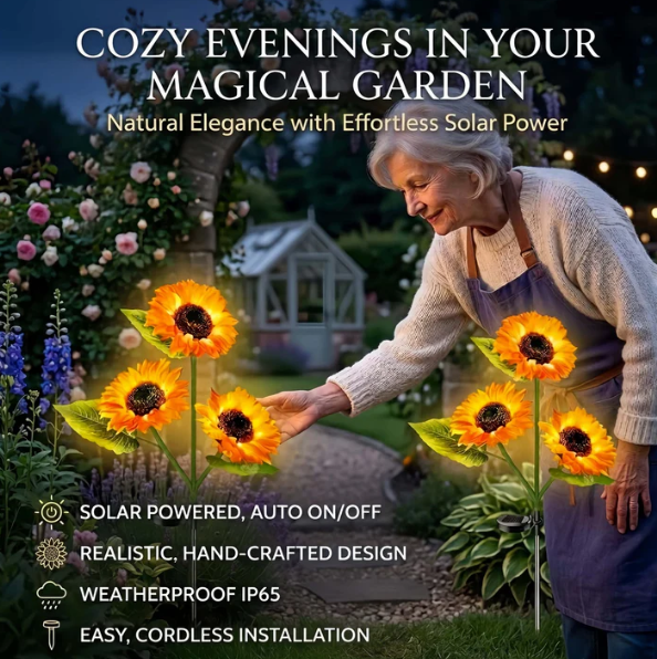 🌻Solar-Powered Sunflower Ambient Light - 2026 Upgraded Version🌟