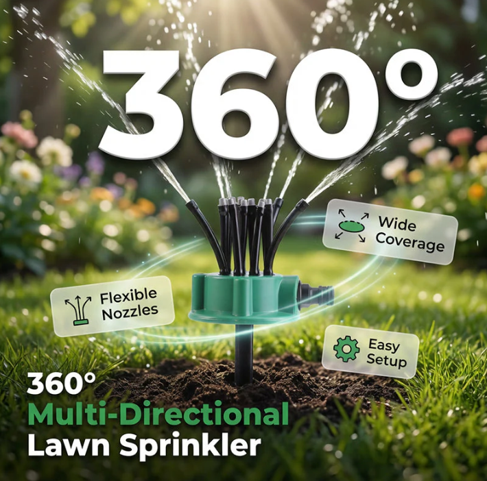 🔥 Premium 360° Adjustable Garden Lawn Sprinkler 💦