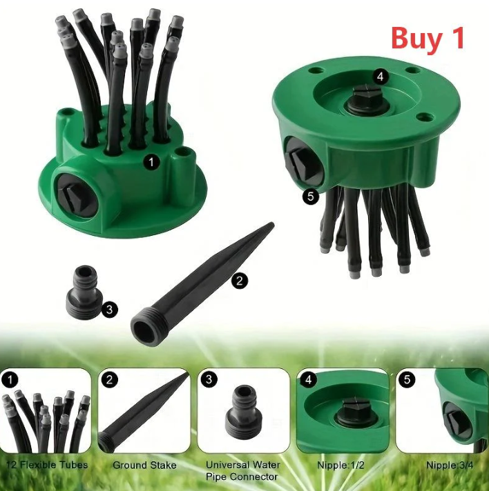 🔥 Premium 360° Adjustable Garden Lawn Sprinkler 💦